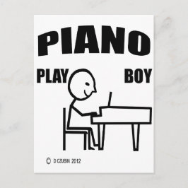 Piano Play Boy Postkarte