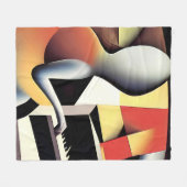 Piano Player - Art von Airbrush Fleecedecke (Vorderseite (Horizontal))