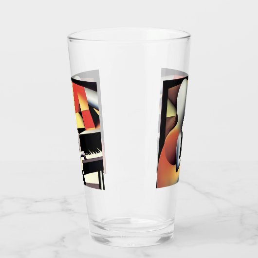 Piano Player - Art von Airbrush Glas (Links)