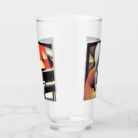 Piano Player - Art von Airbrush Glas (Rechts)