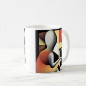 Piano Player - Art von Airbrush Kaffeetasse (VorderseiteRechts)