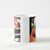 Piano Player - Art von Airbrush Kaffeetasse (Mittel)