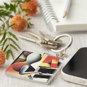 Piano Player - Art von Airbrush Schlüsselanhänger (Vorderseite rechts)