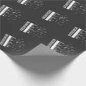 Piano Player Flying Musiknote Bird Pianist Geschenkpapier (Ecke)