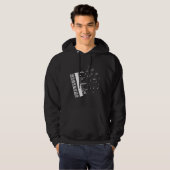 Piano Player Flying Musiknote Bird Pianist Hoodie (Vorne ganz)