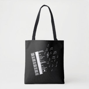 Piano Player Flying Musiknote Bird Pianist Tasche