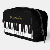 Piano Player Keyboard Personalised Pianist Waschbeutel (Rechte Ecke)