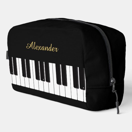 Piano Player Keyboard Personalised Pianist Waschbeutel (Rechte Ecke)