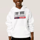 Piano Player Keyboard Piano Keys Hoodie (Vorderseite)