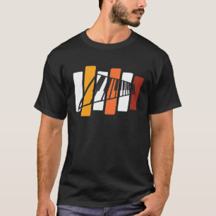 Piano Player Keyboarder-Geschenk Retro-Tastatur T-Shirt