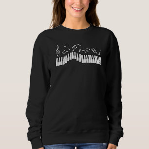 Piano Player Music Teacher Musiker Piano Graphic Sweatshirt