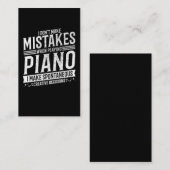 Piano Player Musical Instrument Music Pianist Visitenkarte (Vorne/Hinten)