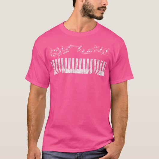 Piano Player Musician Pianist Gift Piano T-Shirt (Vorderseite)