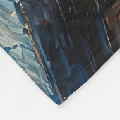 Piano Player - Ölgemälde Fleecedecke (Ecke)