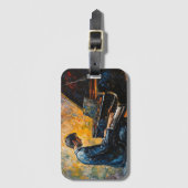 Piano Player - Ölgemälde Gepäckanhänger (Vorderseite Vertikal)