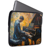 Piano Player - Ölgemälde Laptopschutzhülle (Vorne Rechts)