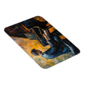 Piano Player - Ölgemälde Magnet (Rechte Seite)