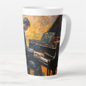 Piano Player - Ölgemälde Milchtasse (Rechte Ecke)