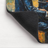 Piano Player - Ölgemälde Mousepad (Ecke)