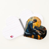 Piano Player - Ölgemälde Notizblock (Innenseite)