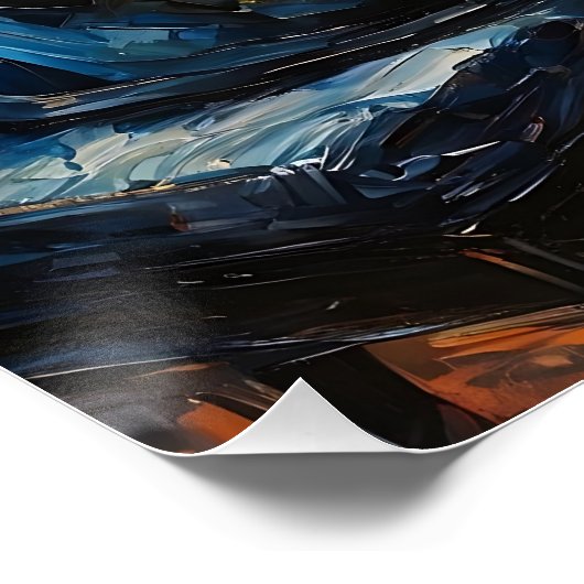 Piano Player - Ölgemälde Poster (Ecke)