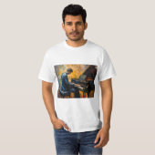 Piano Player - Ölgemälde T-Shirt (Vorne ganz)