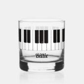 Piano Player Personalised Whiskyglas (Vorderseite)