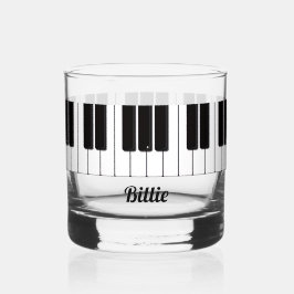 Piano Player Personalised Whiskyglas