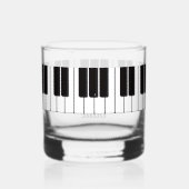 Piano Player Personalised Whiskyglas (Rückseite)