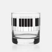 Piano Player Personalised Whiskyglas (Links)