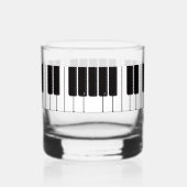 Piano Player Personalised Whiskyglas (Rechts)