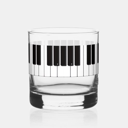 Piano Player Personalised Whiskyglas (Rechts)