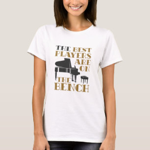 Piano-Player Pianist Beste Spieler auf der Bench T-Shirt