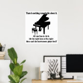 Piano Player Poster Pianist Musiker (Heimbüro)