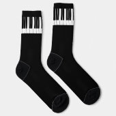 Piano Player Schwarzweiß-Tastatur Socken (Rechts)