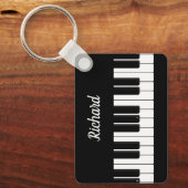 Piano Player Teacher Personalised Keyboard Schlüsselanhänger (Vorderseite)