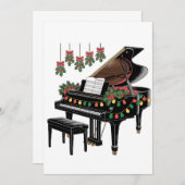 Piano Player Xmas Lighting Santa Playing Save The Date (Vorne/Hinten)