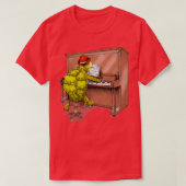 Piano Playing Turtle Art  T-Shirt (Design vorne)