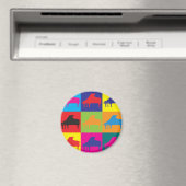 Piano Pop Art Magnet (In Situ (Geschirrspüler))