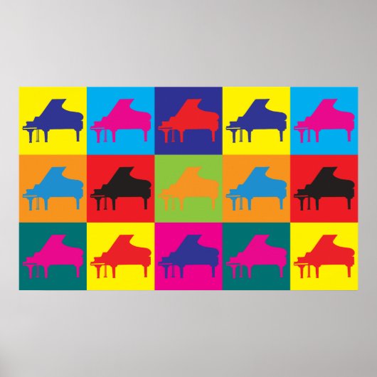 Piano Pop Art Poster (Vorne)