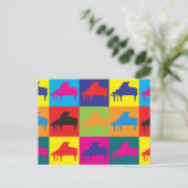 Piano Pop Art Postkarte (Stehend Vorderseite)