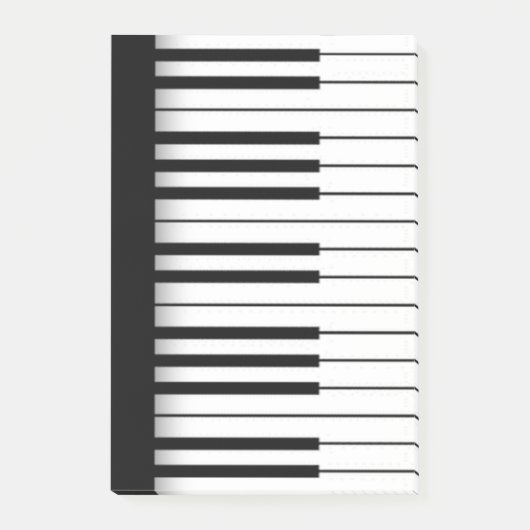 Piano Post-it Klebezettel (Vorderseite)