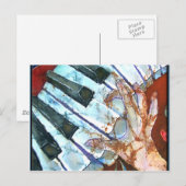 PIANO POSTCARD POSTKARTE (Vorne/Hinten)