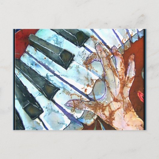 PIANO POSTCARD POSTKARTE (Vorderseite)