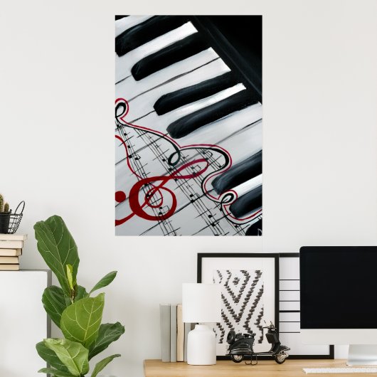 Piano Poster (Heimbüro)