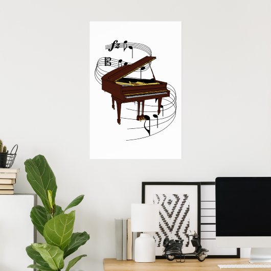 Piano Poster (Heimbüro)