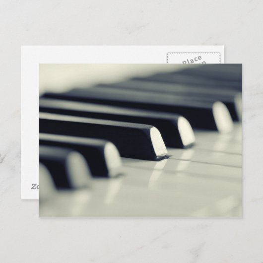 Piano Postkarte (Vorne/Hinten)