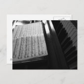 Piano Postkarte (Vorne/Hinten)