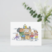 Piano Postkarte (Stehend Vorderseite)