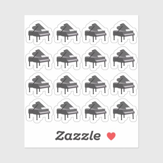 Piano Practice Lektion Plan Lehrer Student Planner Aufkleber (Blatt)